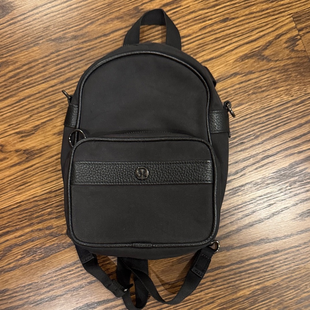 Lululemon mini Black Backpack
